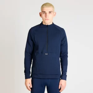 Bandit | CaldoGrid™ Men’s Cold Weather Quarter Zip – NY Navy