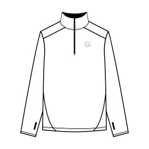 Made For Women | Half Zip Spark Long-sleeve – White